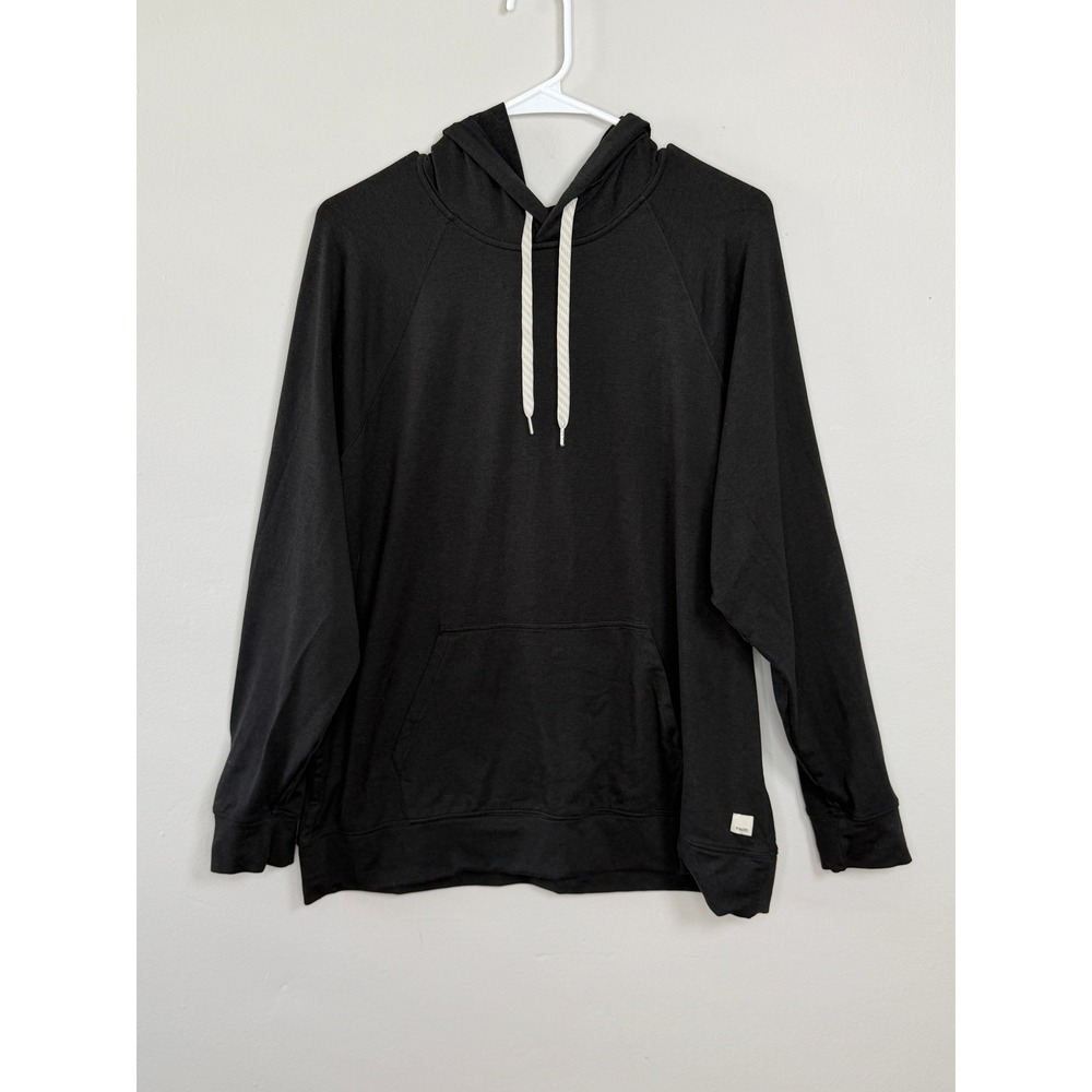 Vuori Halo Oversized Hoodie Women L Black Buttery Soft Athleisure Sporty Workout